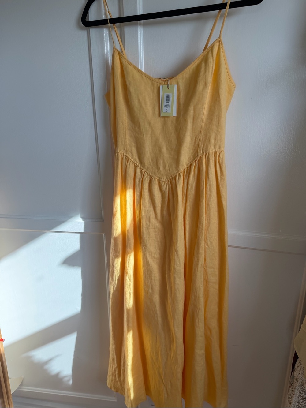 Aritzia Yellow Linen Dress - Picture 7 of 9